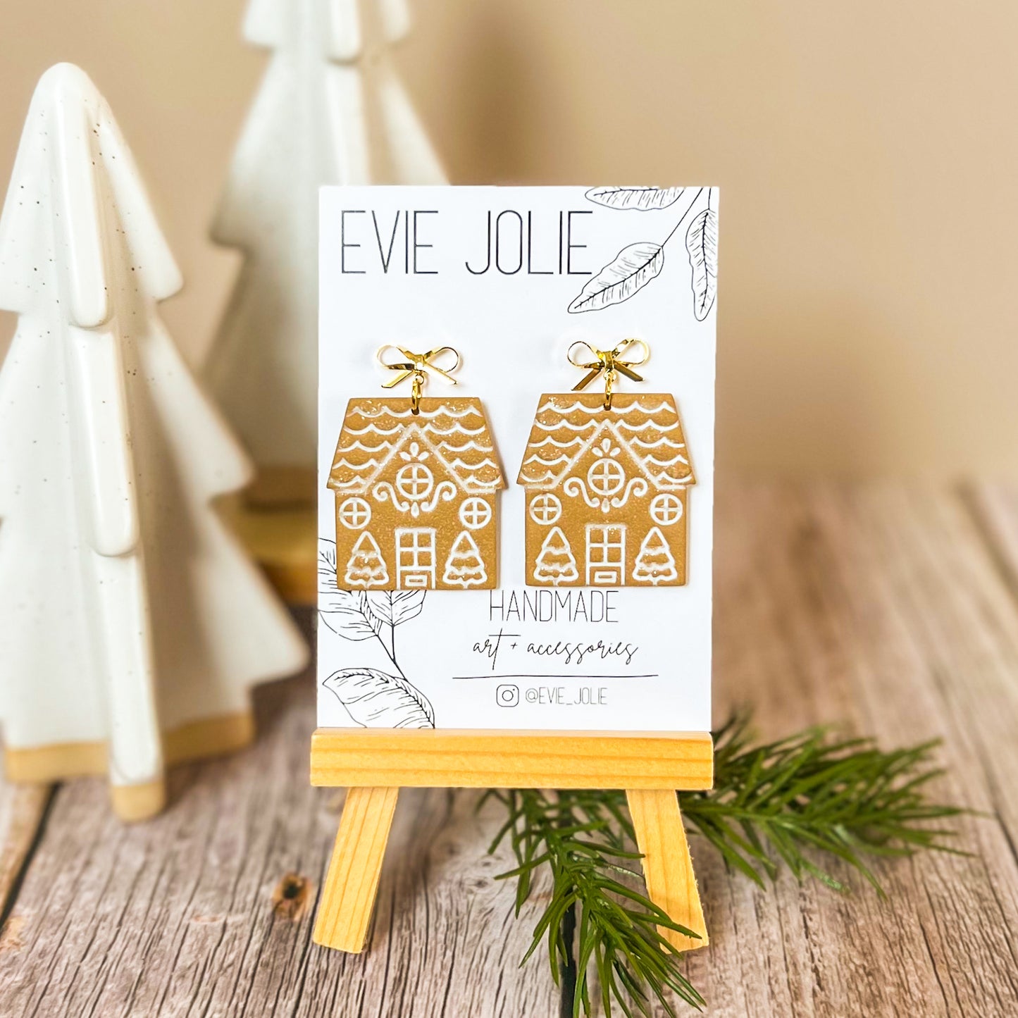 Gingerbread House Dangles