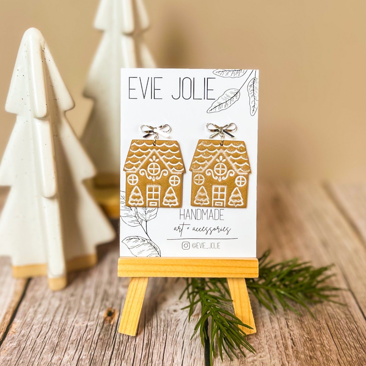 Gingerbread House Dangles