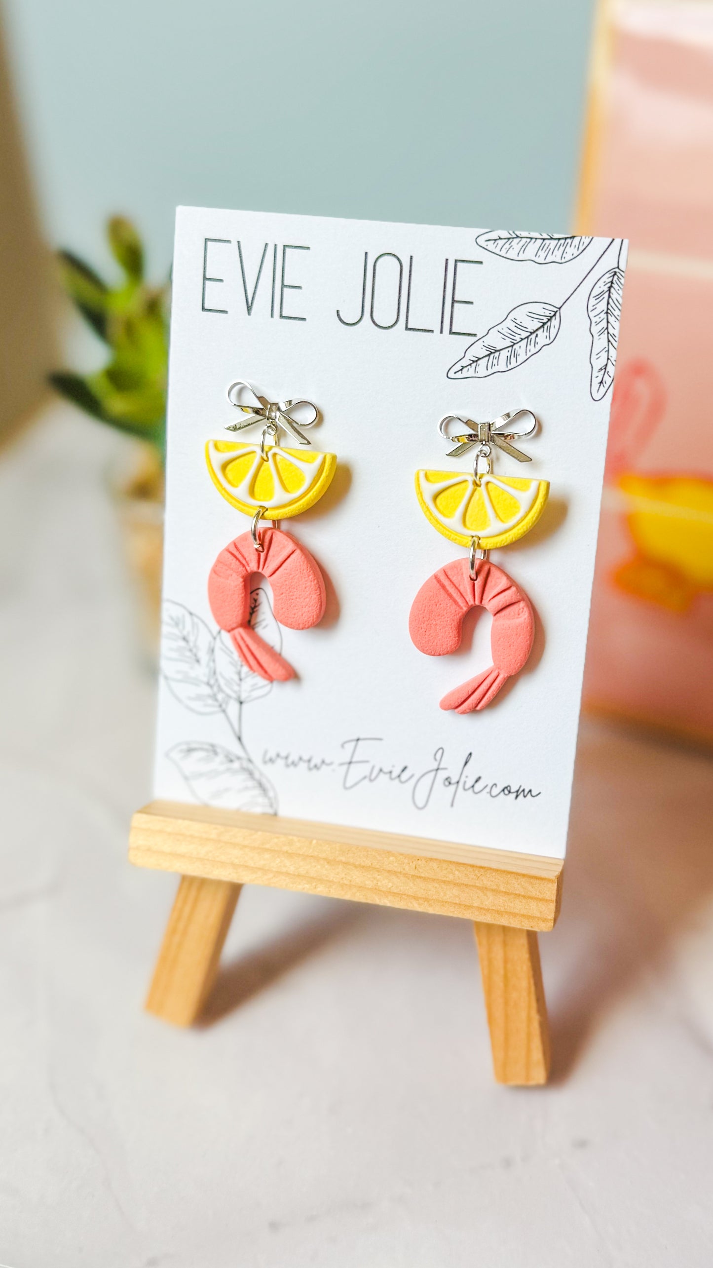 Shrimp Cocktail Chic | Silver | Dangles
