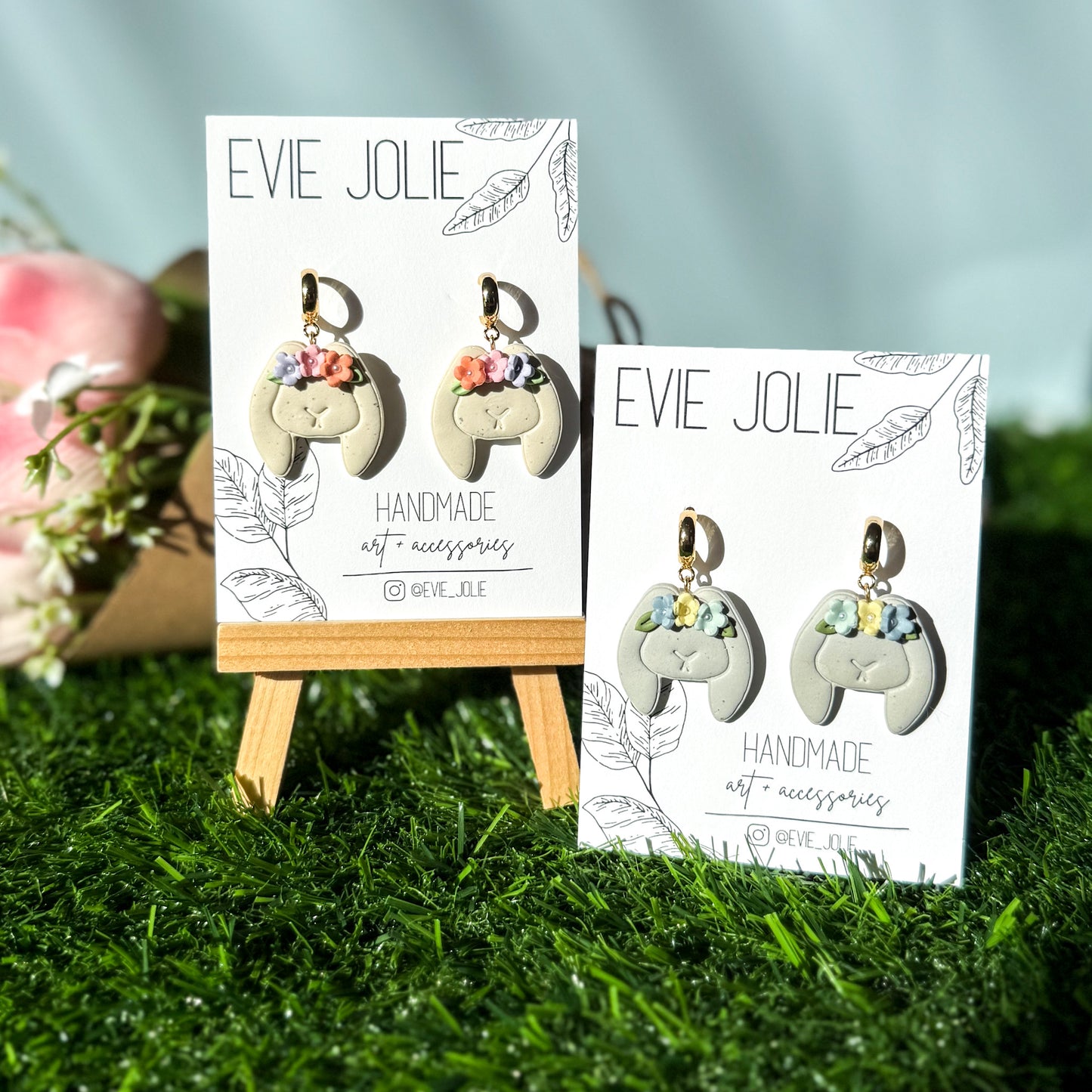 Bunny Rabbit Huggie Dangles