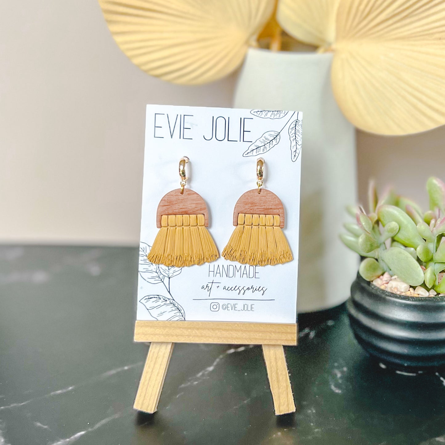 Faux Macramé Fringe Dangles