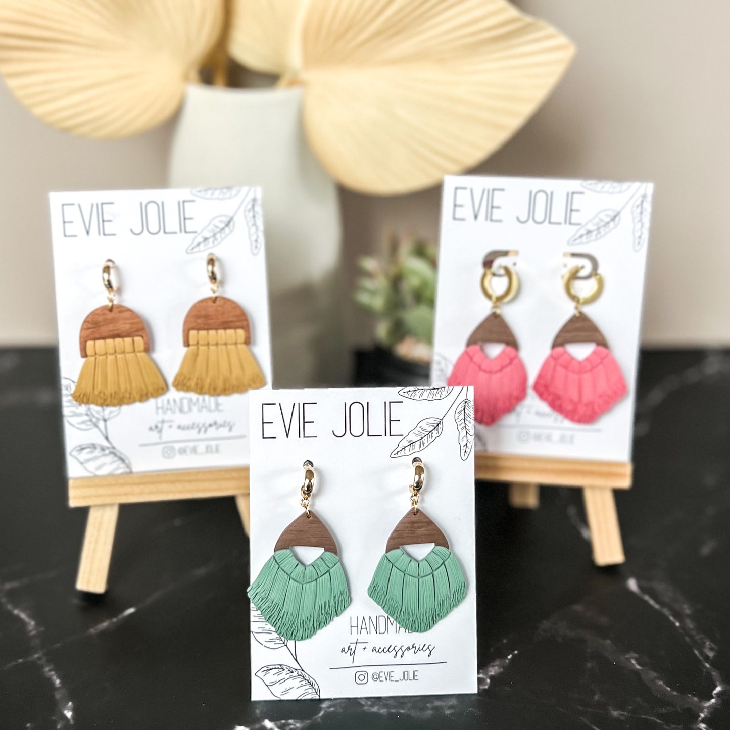 Faux Macramé Fringe Dangles