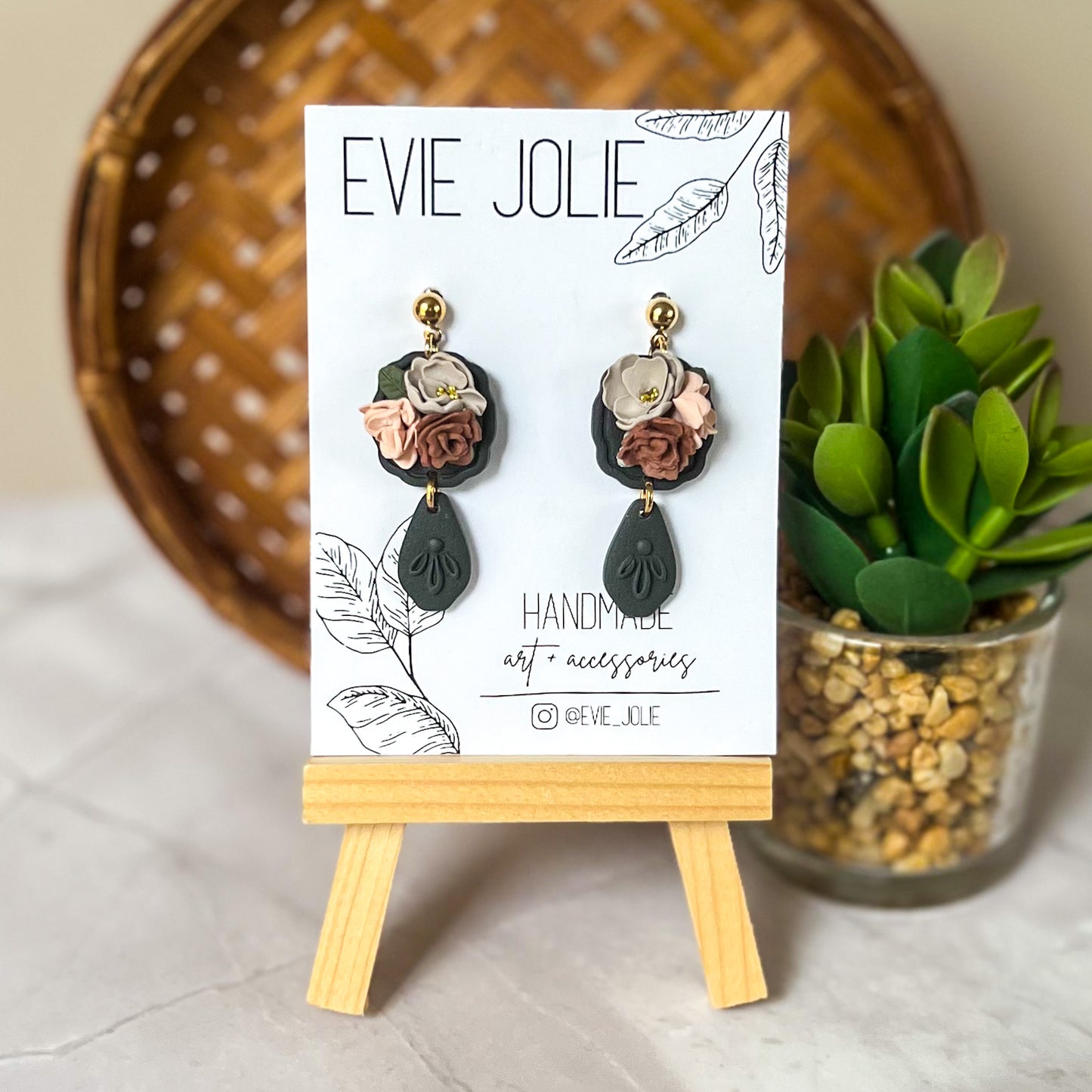 Muted Fall Floral | Estelle Dangle