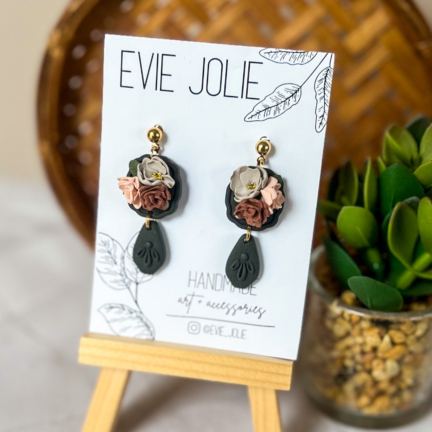 Muted Fall Floral | Estelle Dangle