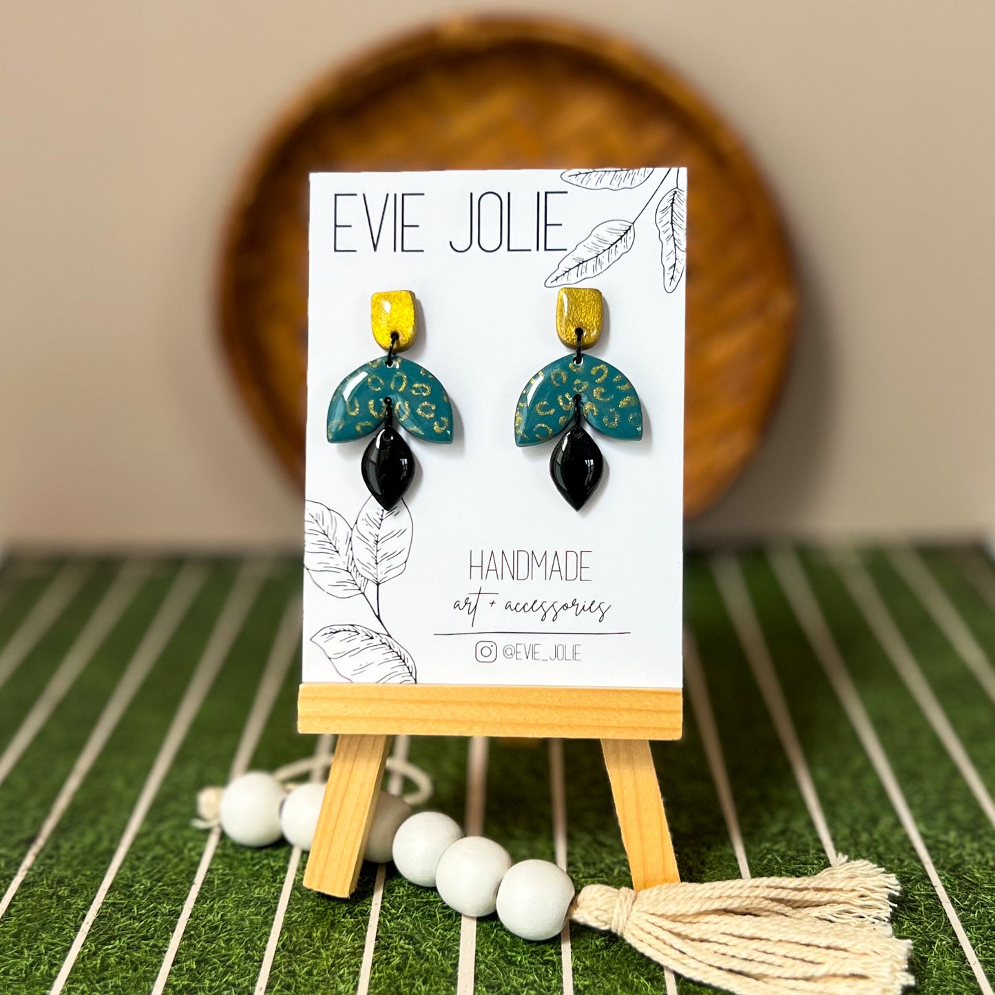 Leopard, Gold + Black | Jags Dangles • Molly Style