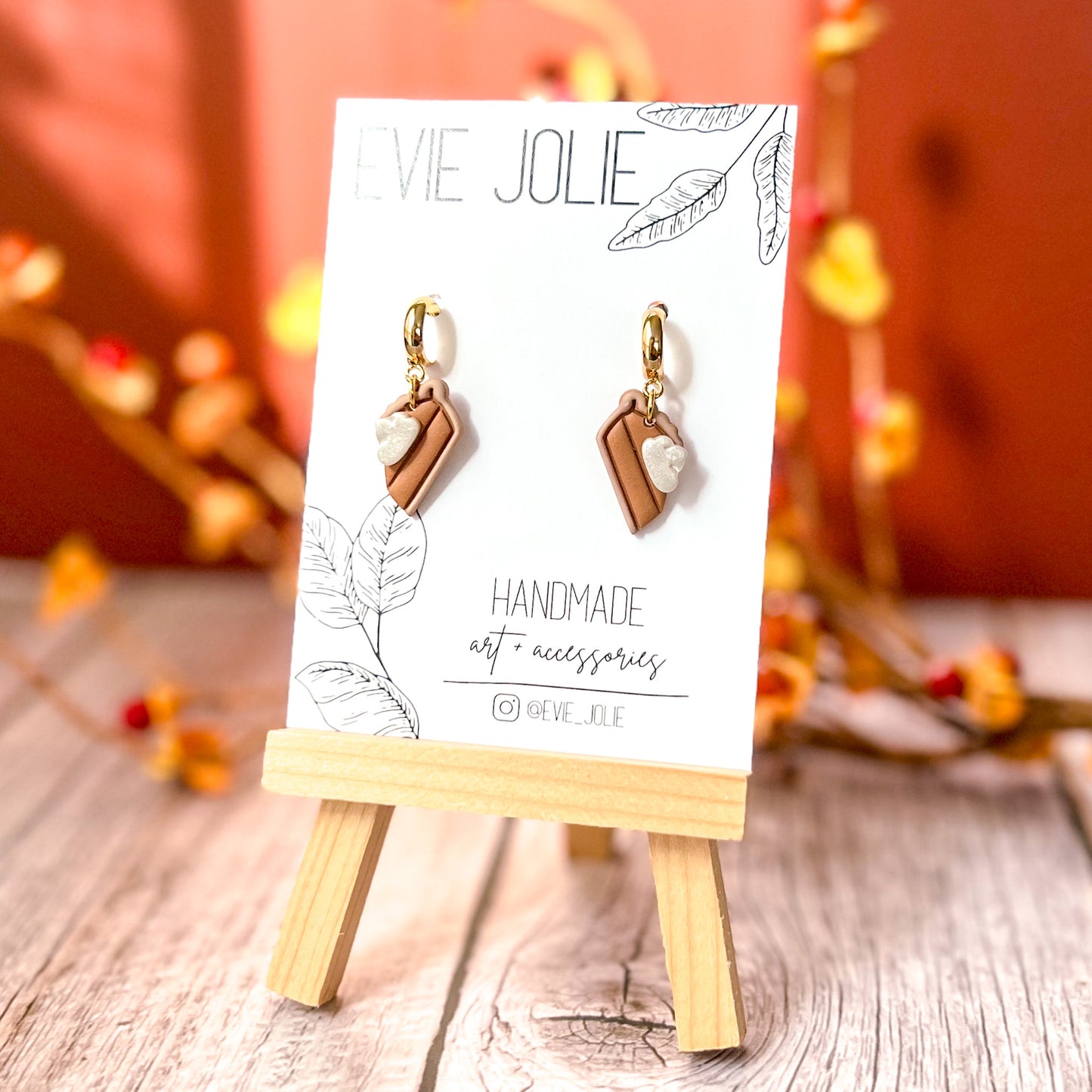 Pumpkin Pie | Dangle + Stud