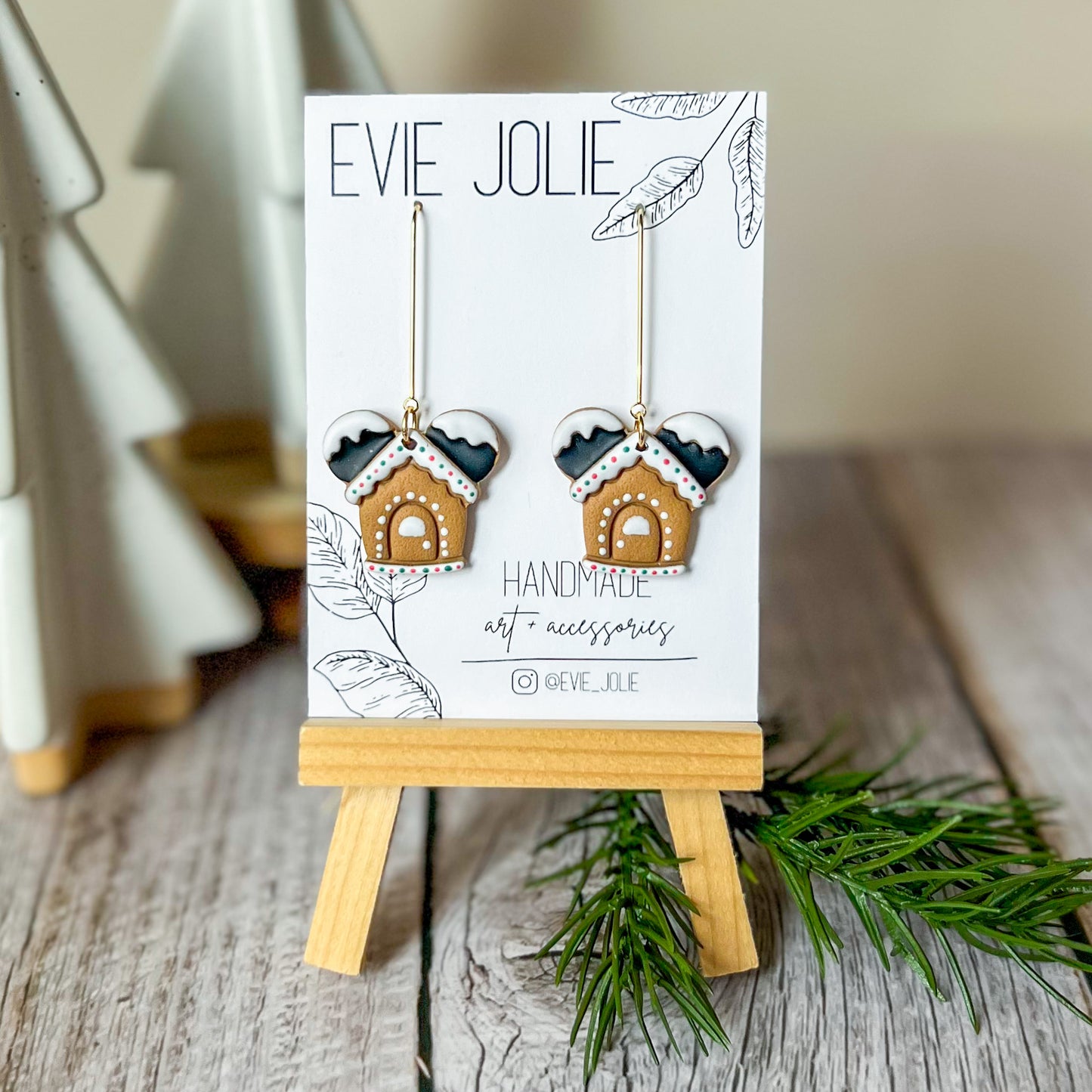 Mouse Gingerbread Dangles