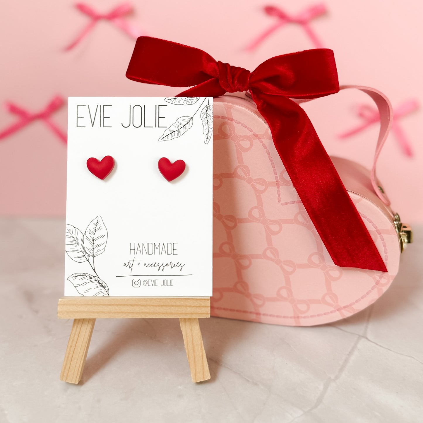 Puffy Heart Studs