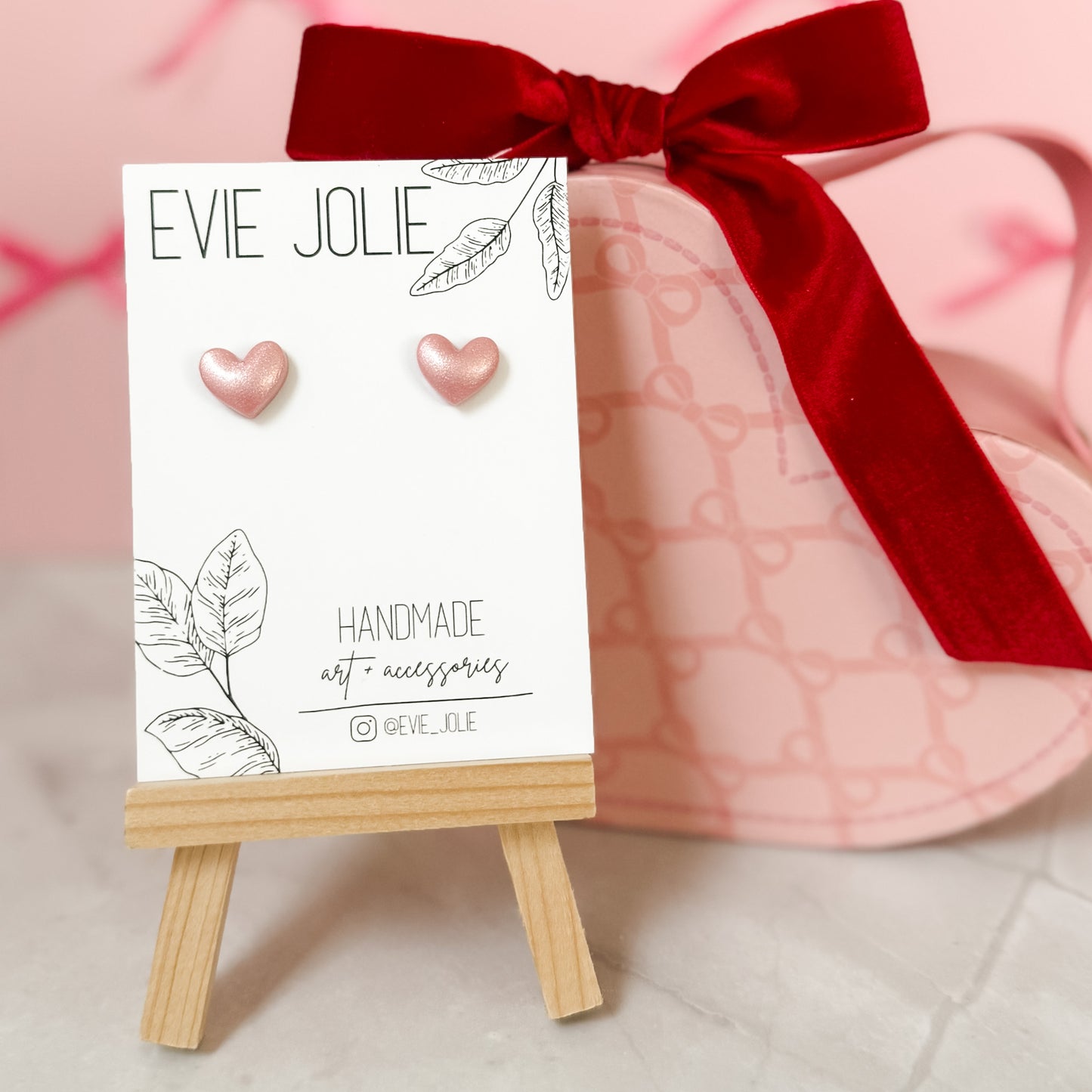 Puffy Heart Studs