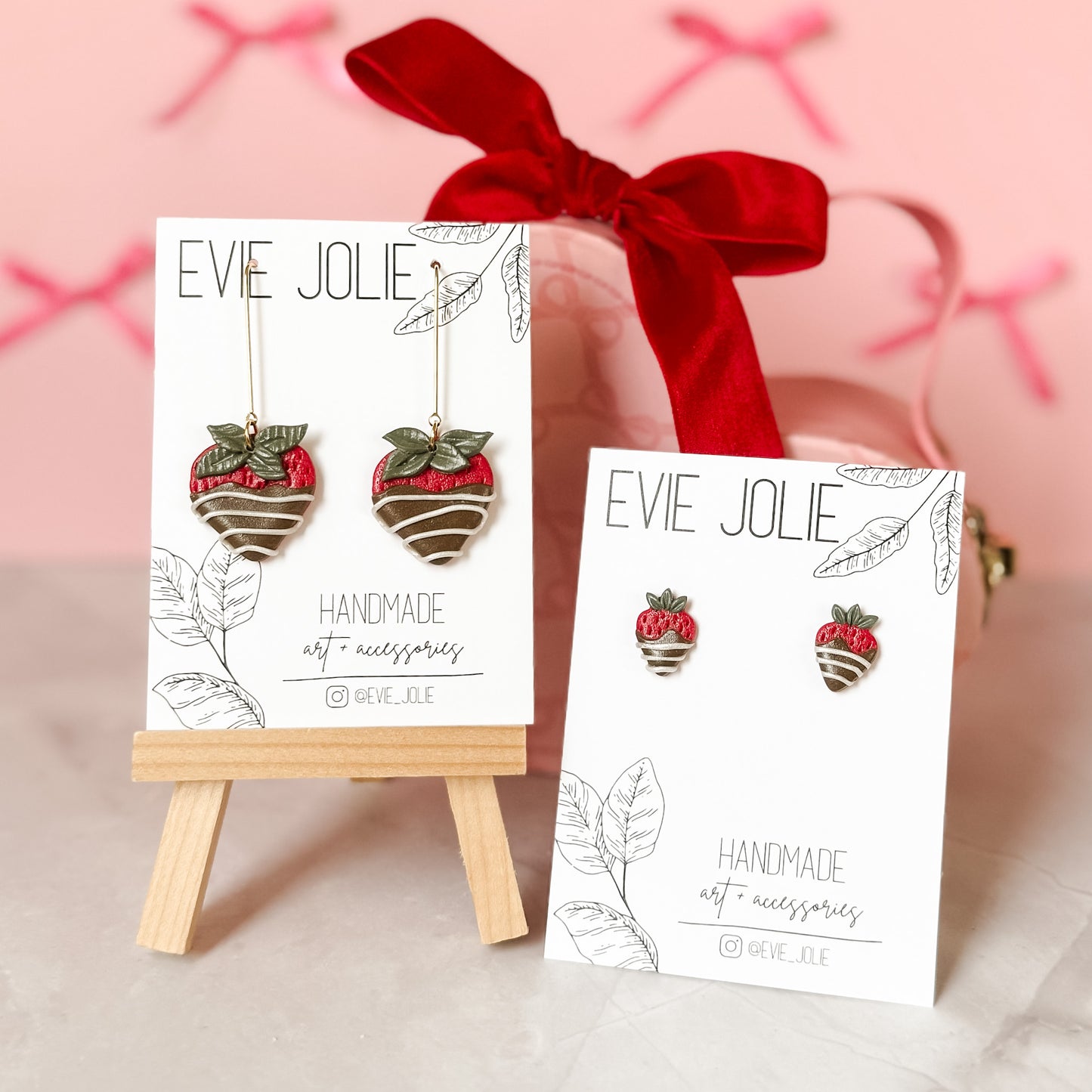Chocolate Covered Strawberry Dangles