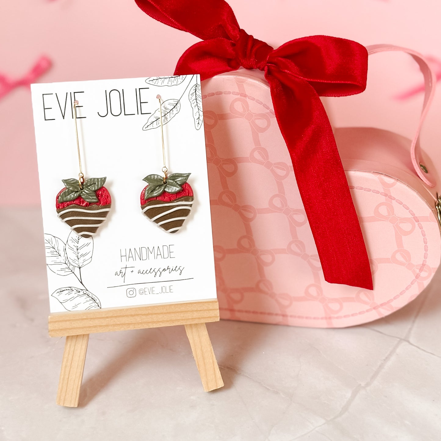 Chocolate Covered Strawberry Dangles