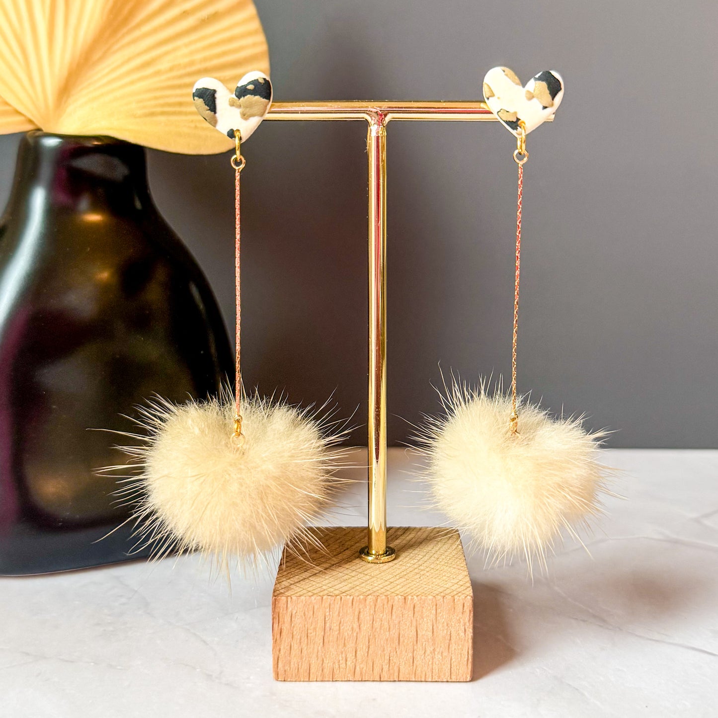 Pompom Drop Dangles