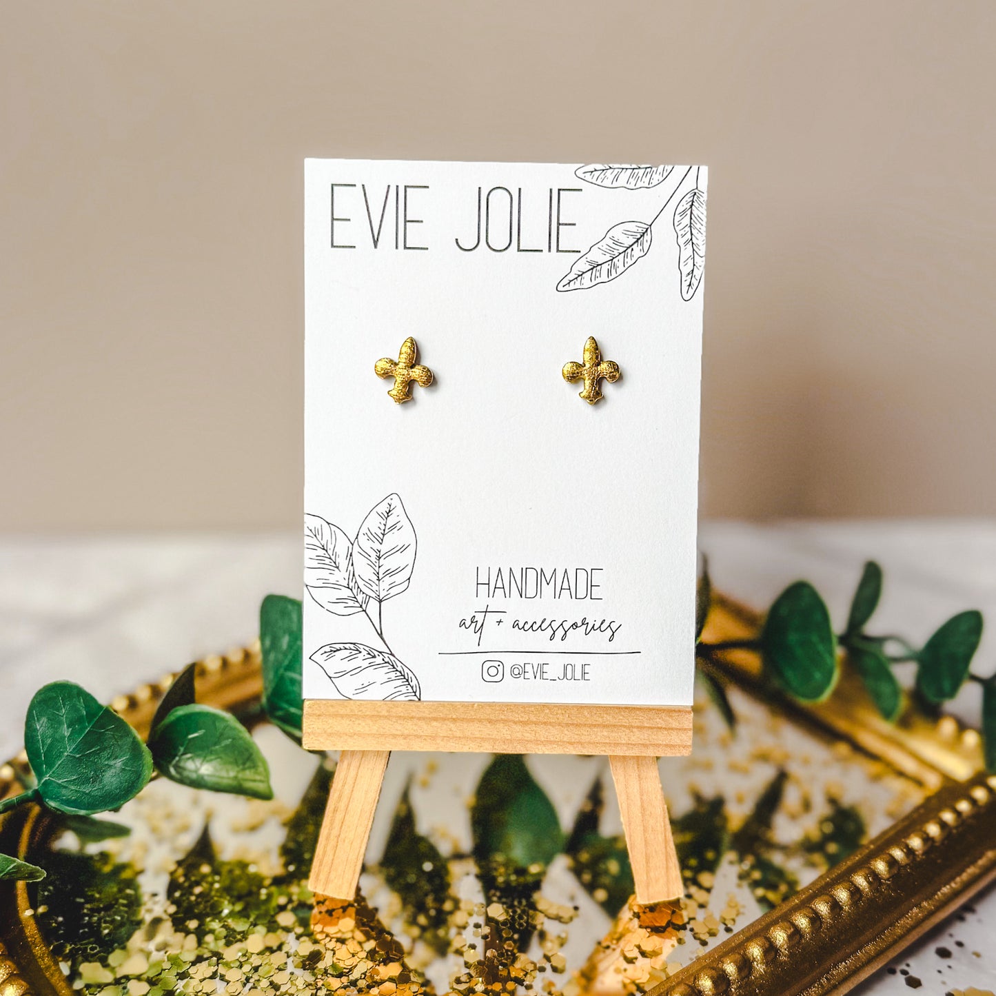 Mardi Gras Studs | Fleur-de -Lis • King Cakes