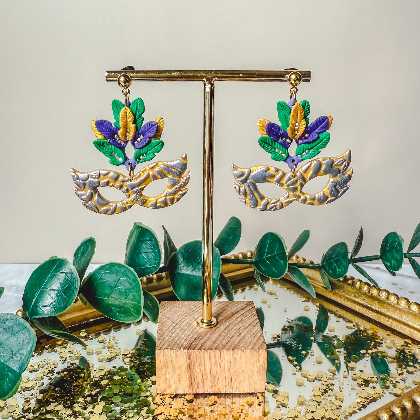 Mardi Gras Carnival Mask Dangles