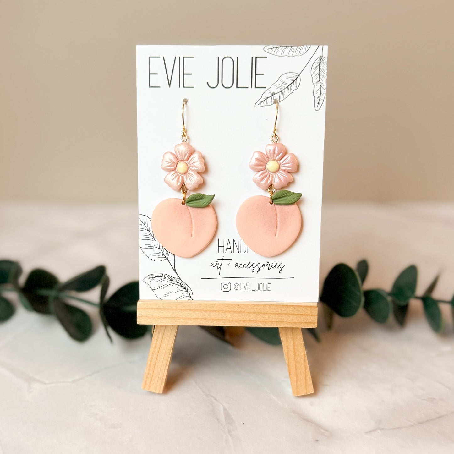 Peach Blossom Dangles