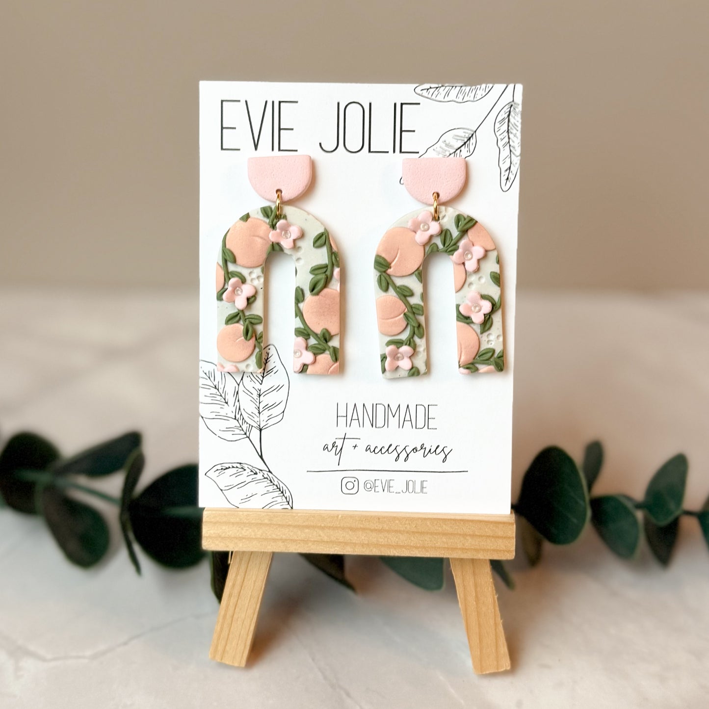 Peach Blossom | Arch Dangles | Rae Style