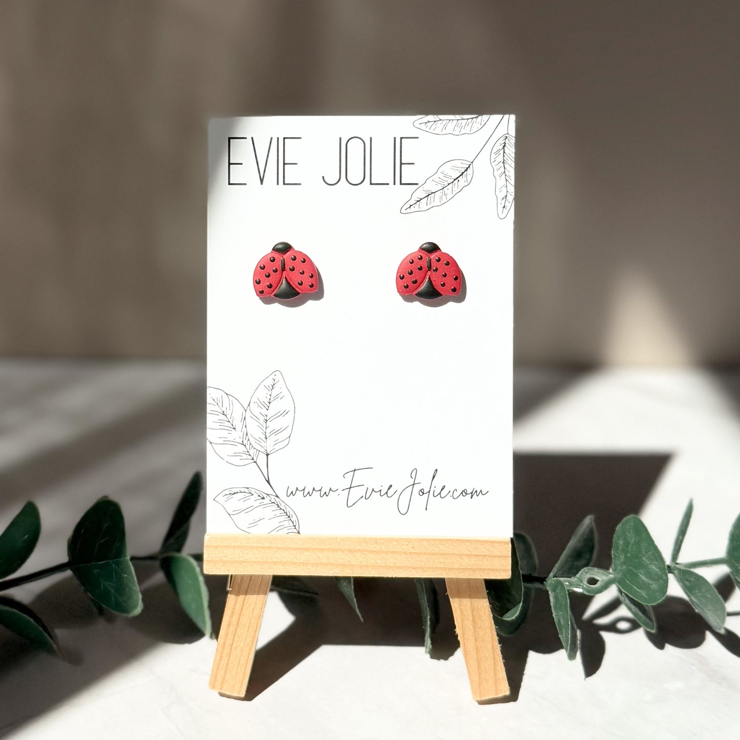 Ladybug Studs