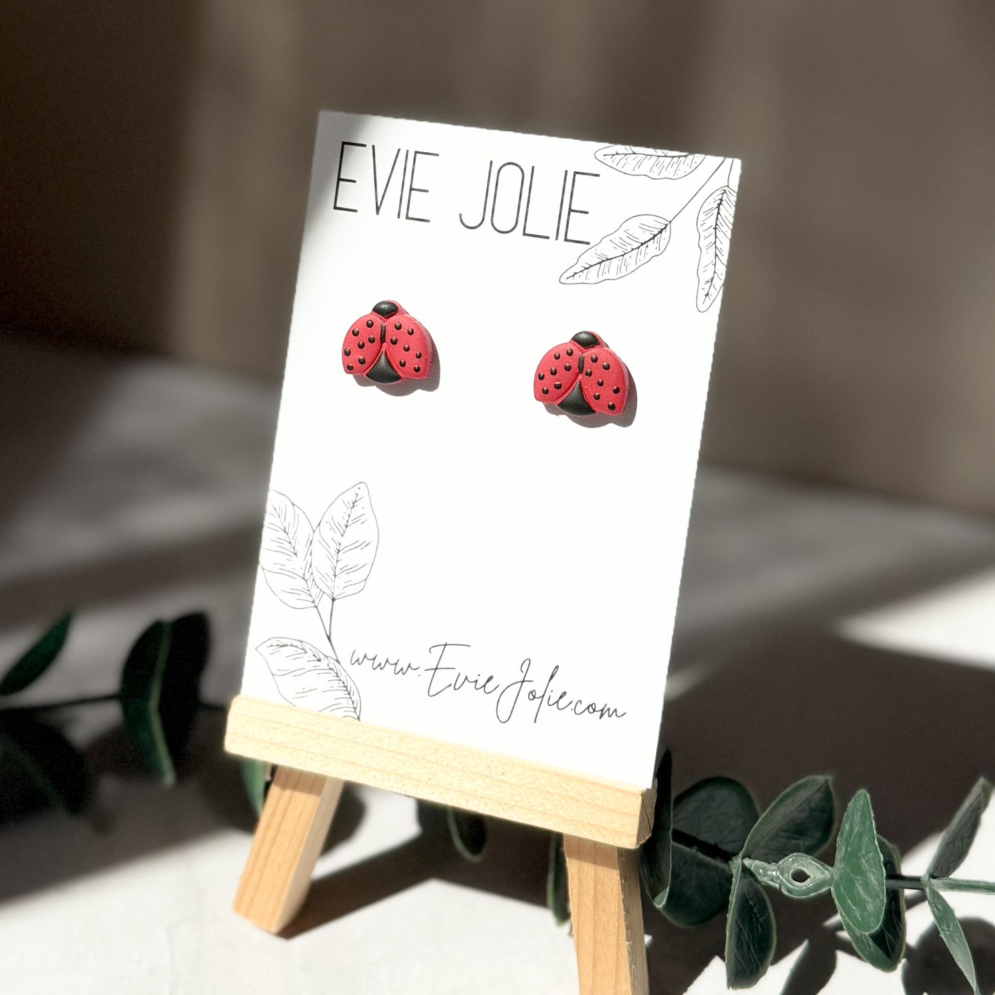 Ladybug Studs