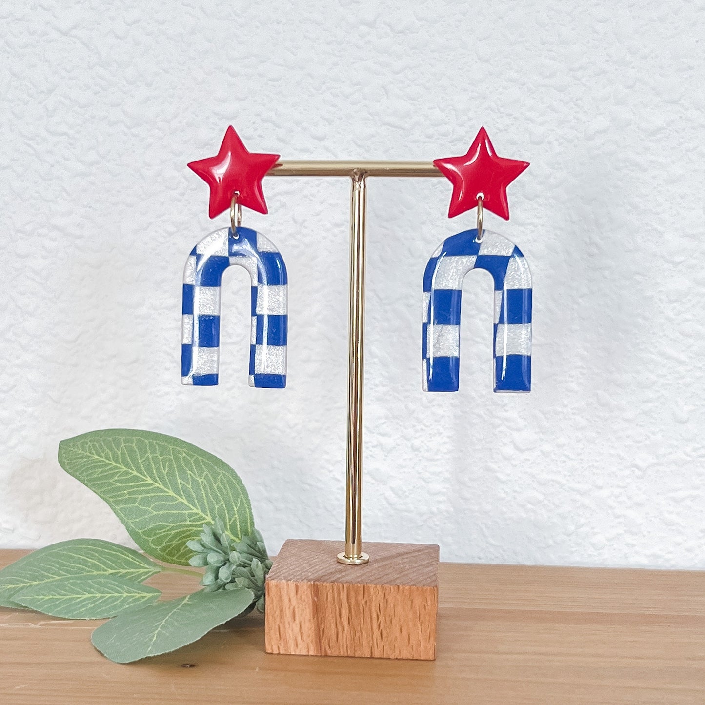 Patriotic stars + checkers | Arch Dangles
