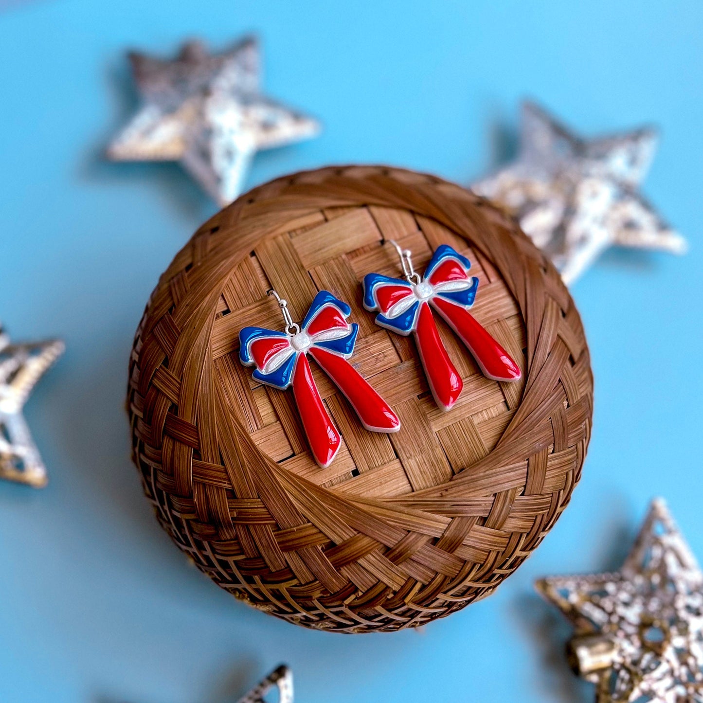 Independence Day Bow Dangles