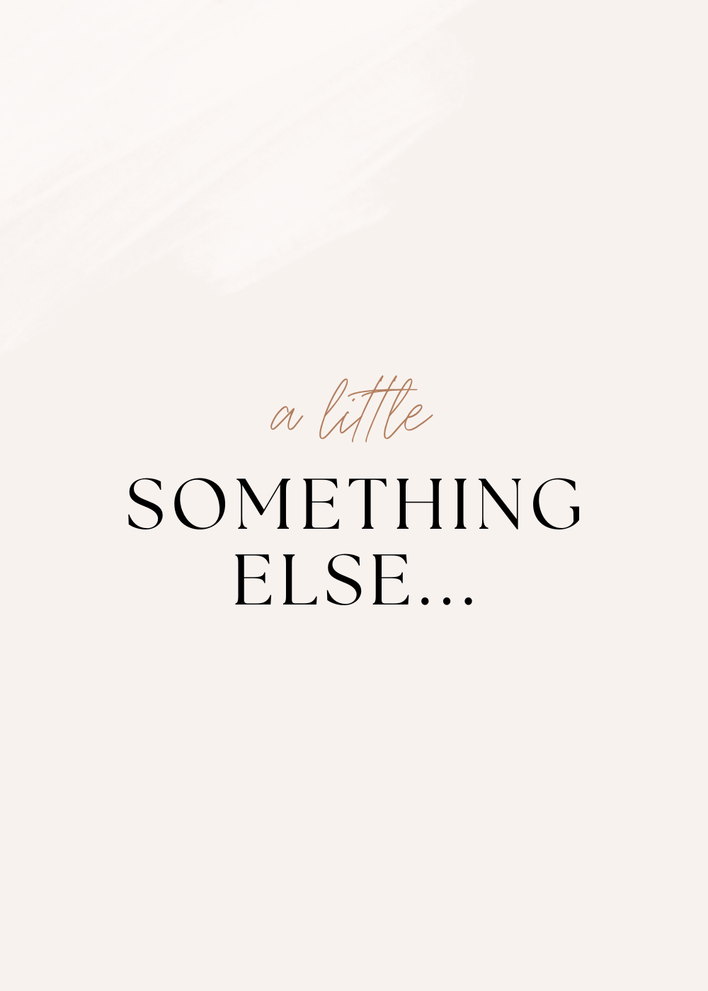 A little something else...