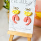 Shrimp Cocktail Chic | Silver | Dangles