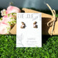 Chocolate Bunny Studs