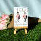 Gingham Floral | Faux Huggie Dangles