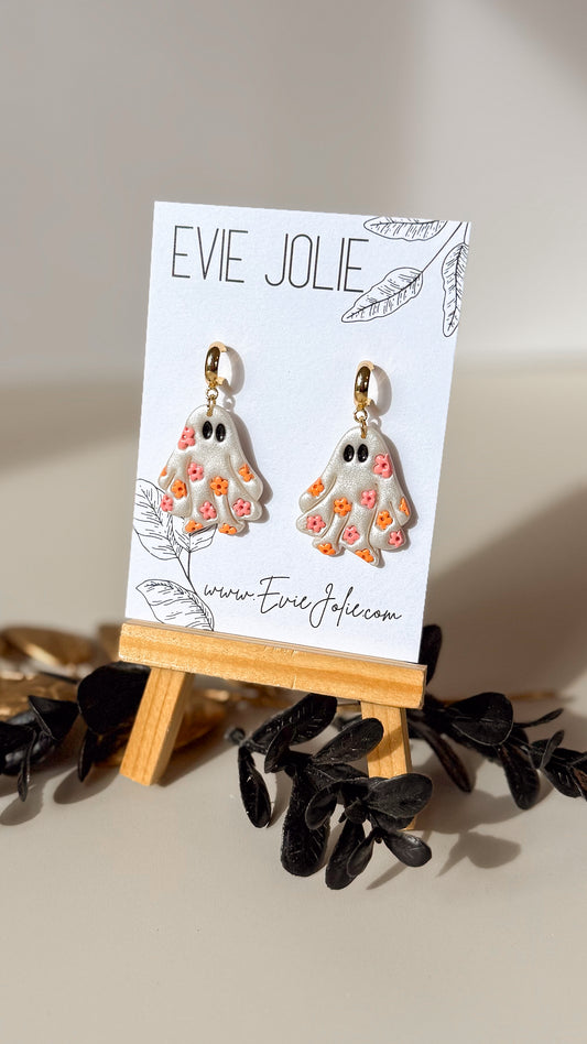 Floral Ghosts | Pink | Dangles