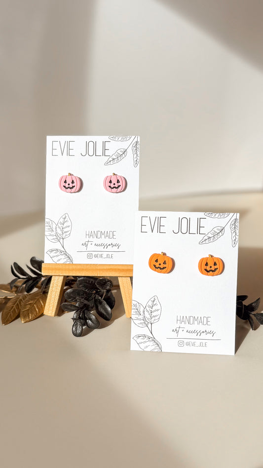 Jack-O-Lantern Studs