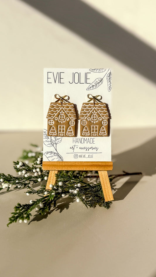 Gingerbread House Dangles