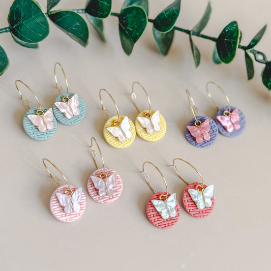 Butterfly Charm | Hoops