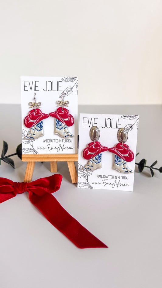 All American Cowgirl Hat + Boots | Dangles