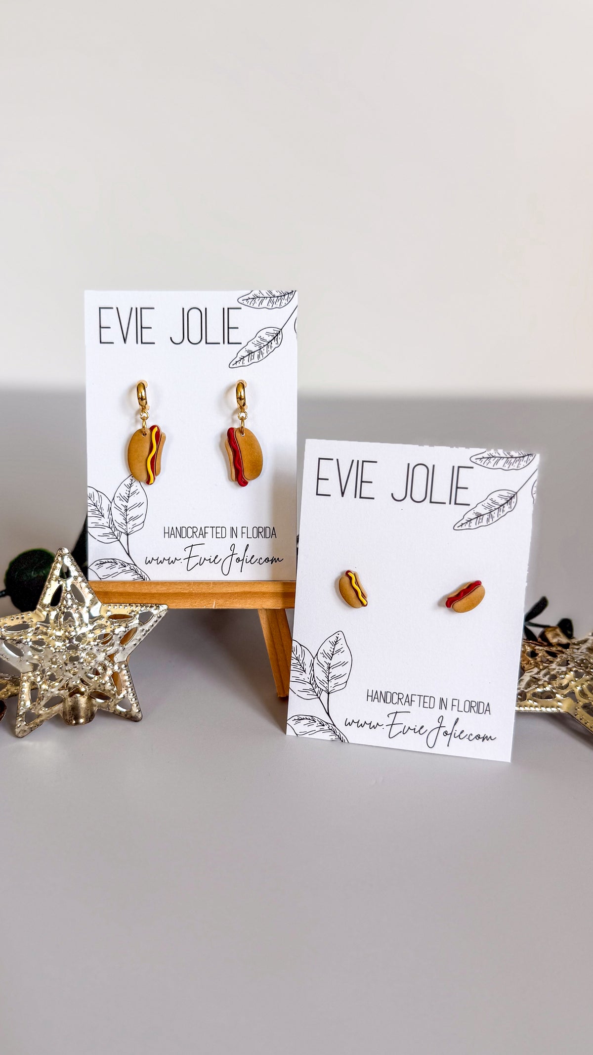 Hotdog | Dangles + Studs