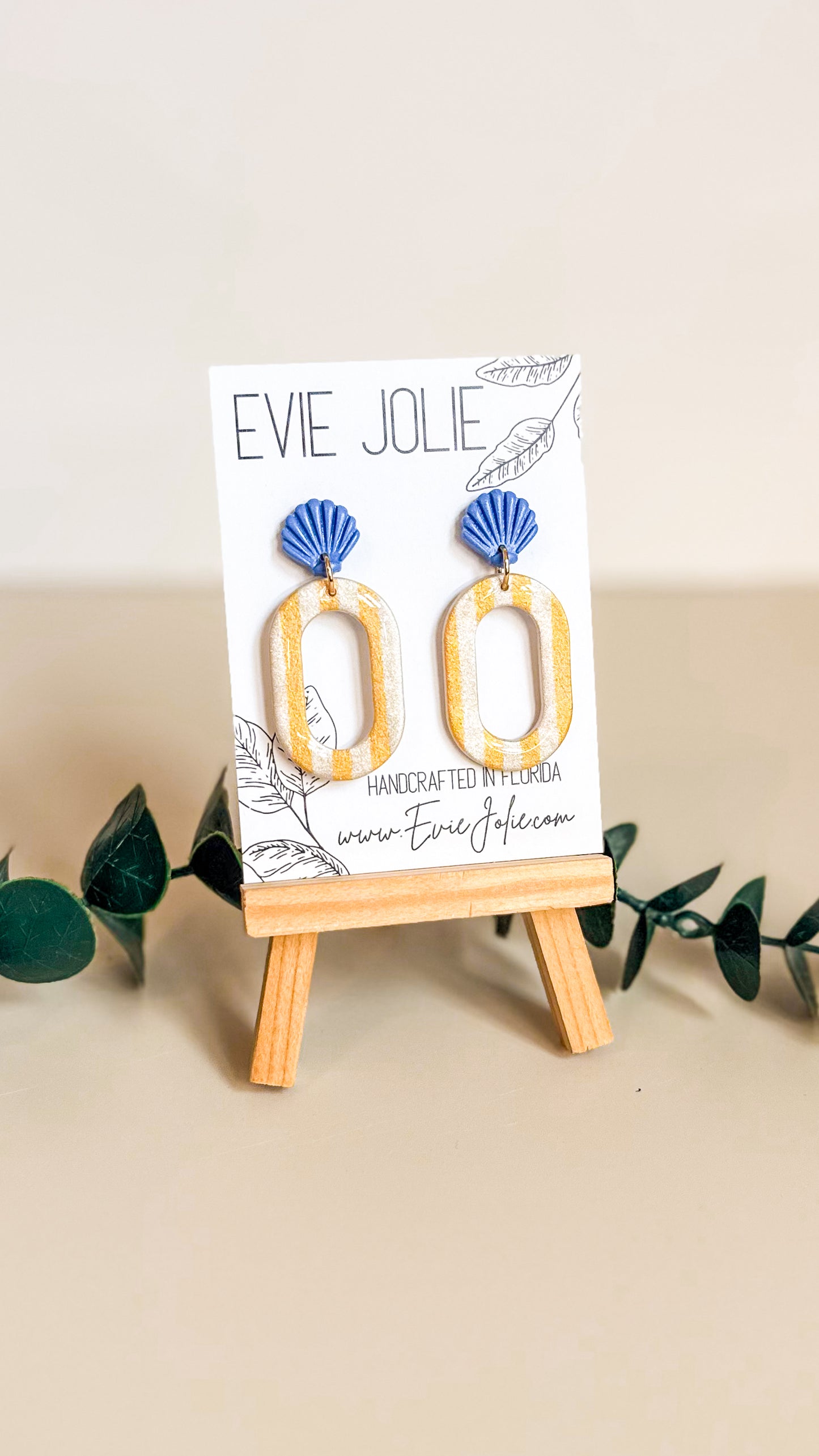 Cabana Stripes & Shells | Dangles