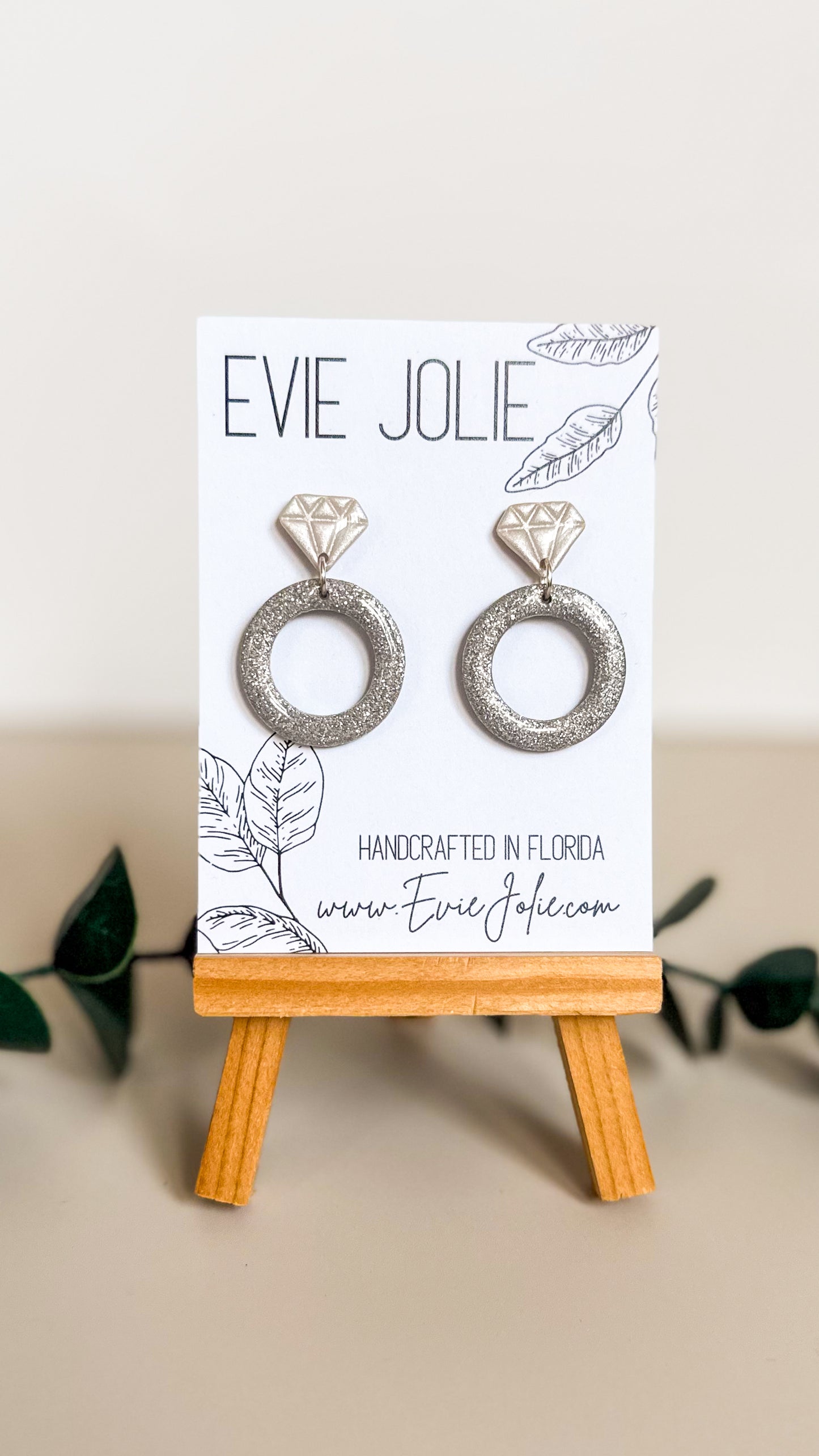 Engagement Ring | Silver + Gold | Dangles
