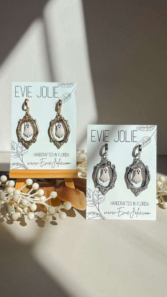 Antique Framed Ghost | Dangles