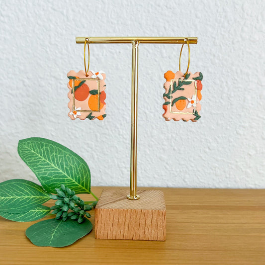 Orange Blossom | Postage Stamp Hoops